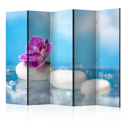 Paravány Paraván Pink Orchid and white Zen Stones II Dekorhome
