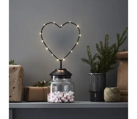 Vianočné dekorácie Markslöjd 705855 - LED Vianočná dekorácia SWEETIE LED/0,45W/3xAA srdce 705855