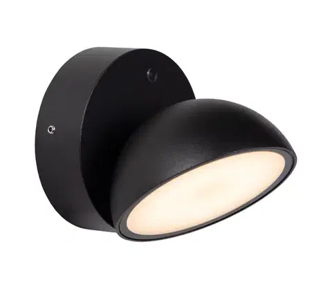 Svietidlá Lucide 22865/12/30 - LED Vonkajšie nástenné svietidlo FINN LED/12W/230V IP54 čierna 22865/12/30