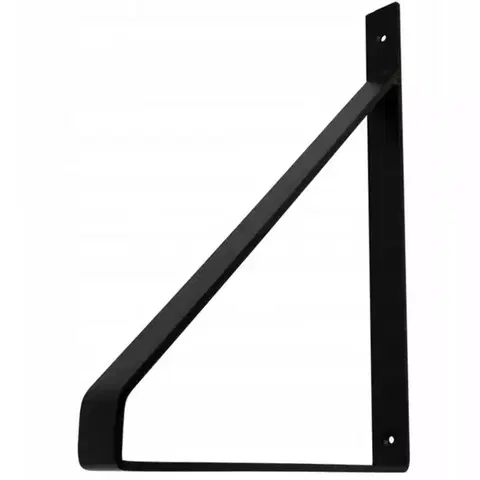 Konzola pod policu Podpera police GINO 30x22cm, matná čierna