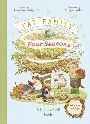 Leporelá, krabičky, puzzle knihy Cat Family Four Seasons - Lucy Brownridge
