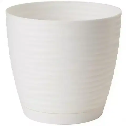 Záhrada Sahara Petit okrúhly s podstavcom 17 cm biely