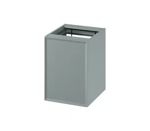 Svietidlá Cersanit S1022-010 - Závesná kúpeľňová skrinka s košom na bielizeň MILLE 40x45 cm mintová S1022-010