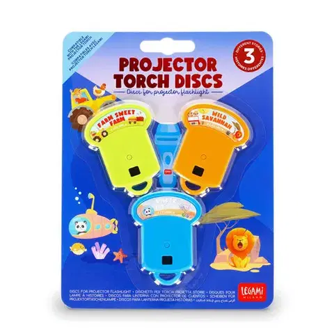 Vzdelávacie hry Legami Legami Kotúče do rozprávkového projektora Animals WONDERLAND