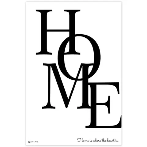 Obrazy s textom Obraz na stenu s textom HOME