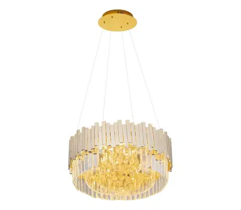 Svietidlá MAXLIGHT P0368 - Luster na lanku TREND 8xE14/40W/230V pr. 45 cm zlatá P0368