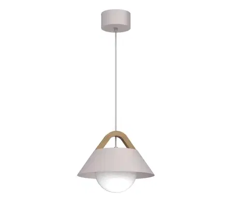 Svietidlá  Závesný luster FUNDA na lane 1xE27/15W/230V krémový 4206A