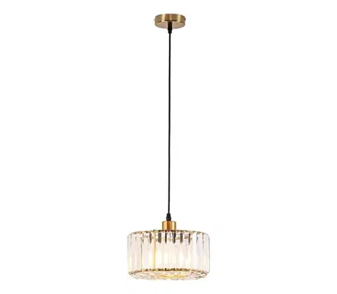 Svietidlá Light Prestige Závesný luster na lanku VETRO 1xE27/60W/230V, zlatý LP-2910/1P GD round