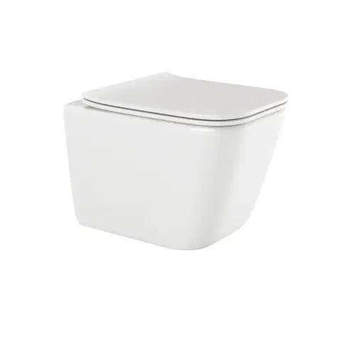 Záchody INVENA - Závesná WC misa PAROS, vrátane soft/close sedátka CE-90-001-W