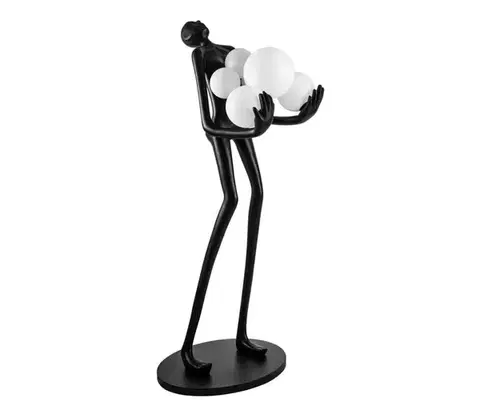 Lampy Azzardo  - Stojacia lampa ATLAS 6xE14/50W/230V 180 cm živica 