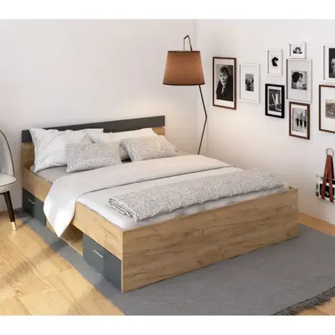 Postele Postel s úložným priestorom MICHIGAN NEW 160 Tempo Kondela