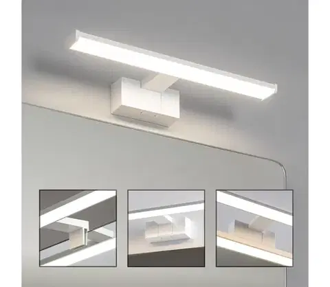 Kúpeľňové zrkadlá Brilagi - LED osvetlenie kúpeľňového zrkadla VESTRA LED/8W/230V 40 cm IP44 biela FG-M1-C02-400-WHT