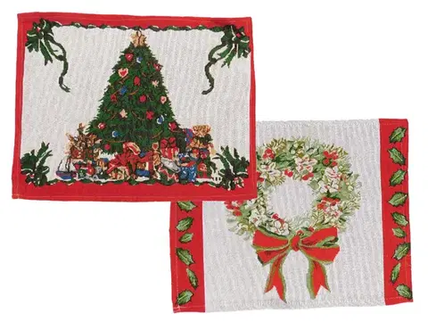 Prestierania MAKRO - Prestieranie vianočné 30x45cm, textil, rôzne dekory