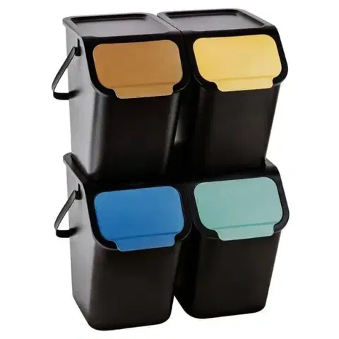 Odpadkové koše Kinekus Koš plastový na separovaný odpad, 4x25L, BINI