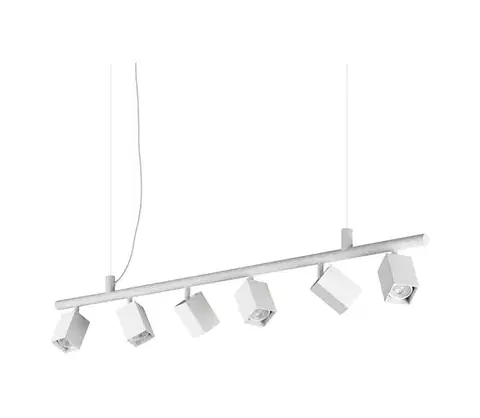 Svietidlá Ideal Lux - LED luster na lanku DYNAMITE 6xGU10/7W/230V CRI 90 biela 367460