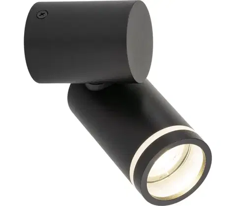 Svietidlá  Nástenné bodové svietidlo JET SET 1xGU10/10W/230V čierna 5349