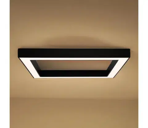 Svietidlá  LED stropné svietidlo LED/130W/230V 3000/4000/6500K 100x100 cm čierne CL7533