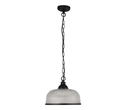 Svietidlá Searchlight 1682BK - Luster na reťazi BISTRO 1xE27/60W/230V čierna 1682BK