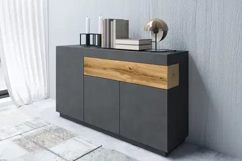 Komody a skrinky SELINKA 43 kombinovaná komoda 3d1s, matera / dub wotan
