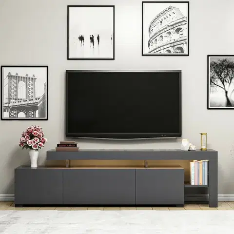 Konferenčné stolíky Televízny stolík Beliz Anthracite