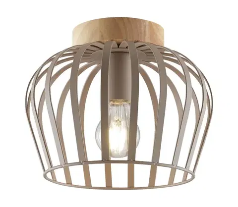 Svietidlá Brilliant - Stropné svietidlo NORDIC CAGE 1xE27/20W/230V pr. 25 cm béžové 51550/22