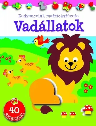 Nalepovačky, vystrihovačky, skladačky Kedvenceink matricásfüzete - Vadállatok