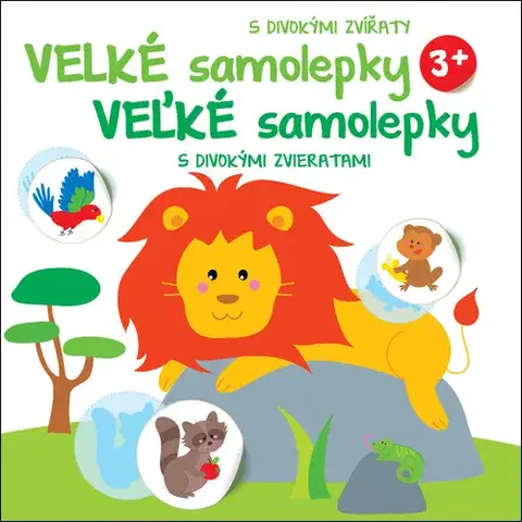 Nalepovačky, vystrihovačky, skladačky Veľké samolepky s divokými zvieratami, 2. vydanie
