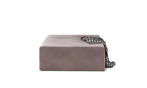 Taburetky do obývačky LIMA čalúnený taburet, Mat Velvet 63