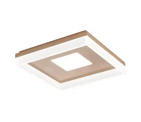 Svietidlá Redo 01-1998 - stmievateľné LED stropné svietidlo MAYA LED/42W/230V 42,5x42,5 cm zlaté 01-1998