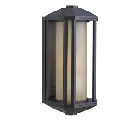 Svietidlá Elstead Quintiesse QN-CASTELLE-M-BZ -Vonkajšie nástenné svietidlo CASTELLE M 1xE27/60W/230V IP44 čierna QN-CASTELLE-M-BZ