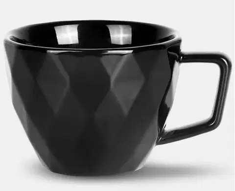Hrnčeky, šálky, podšálky VERONI - Hrnček 300ml Monte Black