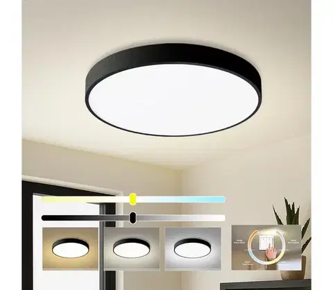 Svietidlá BRILAGI - LED stropné svietidlo POOL LED/60W/230V 3000/4000/6000K pr. 60 cm čierna BRI348