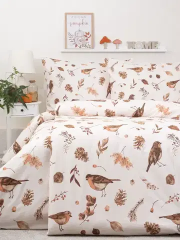 Obliečky MKLozkoviny.sk Predĺžené flanelové obliečky - Anita - 140 × 220 cm - 70 x 90 cm