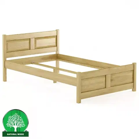 Drevené postele Posteľ buková LK109–120x200 rustikal