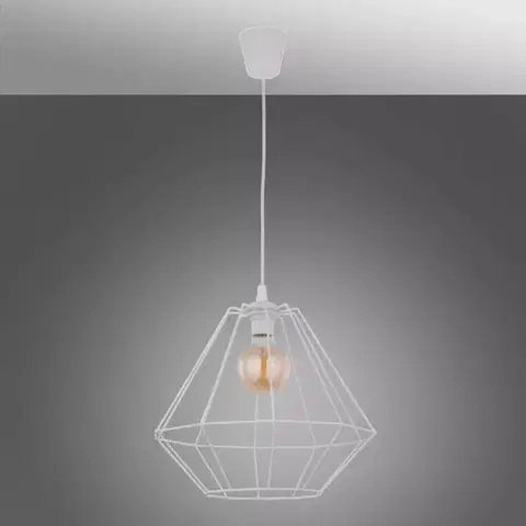 Moderné lampy do obývačky Luster Diamond White 1996 LW1