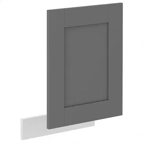Dvierka a čelá zásuviek pre kuchynske skrinky Dvierka na umývačku Luna dustgrey/biela 570x446