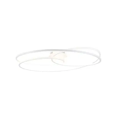 Stropné osvetlenie Stropné svietidlo biele 78 cm vrátane LED 3-stupňového stmievača - Rowin