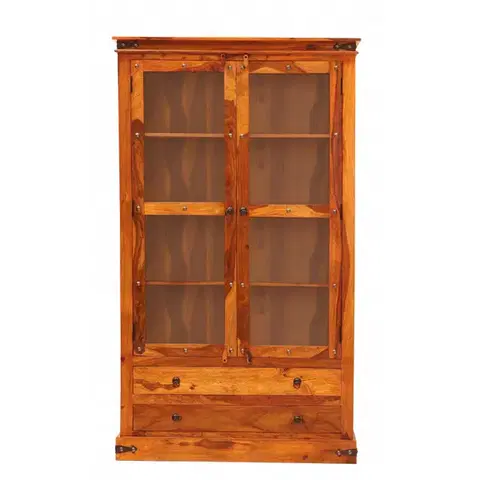 Knižnice Vitrína Jali 100x200x45 z indického masívu palisander
