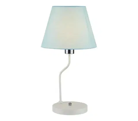 Lampy  Stolná lampa YORK 1xE14/60W/230V biela/modrá 50501099
