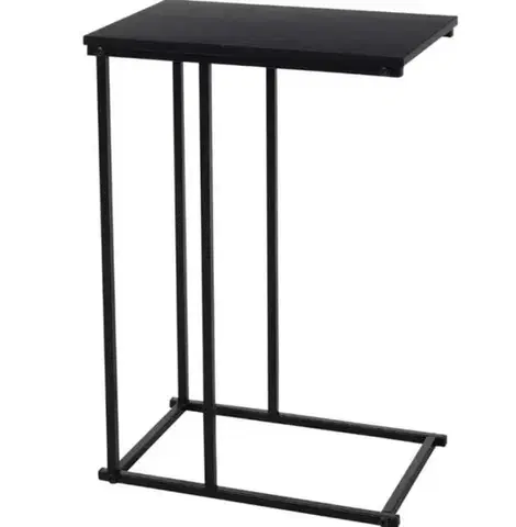 Podnosy a tácky Kinekus Stolík 40x26x58cm kovový čierny