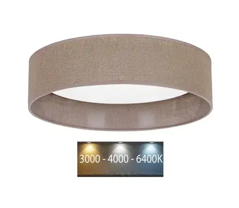 Svietidlá BRILAGI - LED Stropné svietidlo VELVET LED/24W/230V 3000/4000/6400K hnedá 