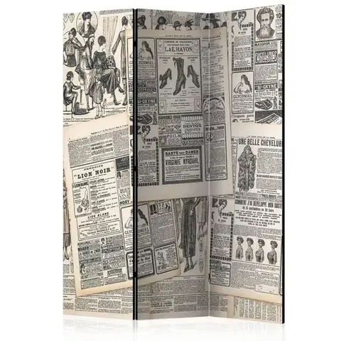 Paravány Paraván Vintage Newspapers Dekorhome