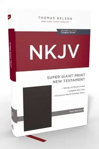 Náboženstvo NKJV Super Giant Print New Testament, Hardcover, Red Letter, Comfort Print - Thomas Nelson