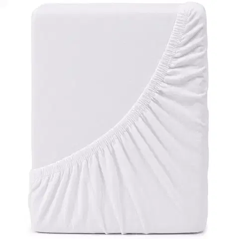 Plachty 4Home jersey prestieradlo Mako biela, 180 x 200 cm