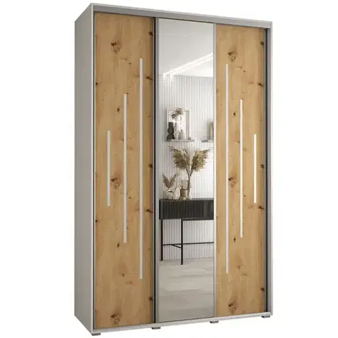 Šatníkové skrine Skriňa 45 Canaris 13 180 biela/artisan/silver