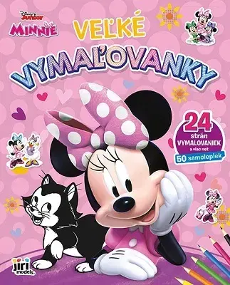 Nalepovačky, vystrihovačky, skladačky Veľké vymaľovanky - Minnie