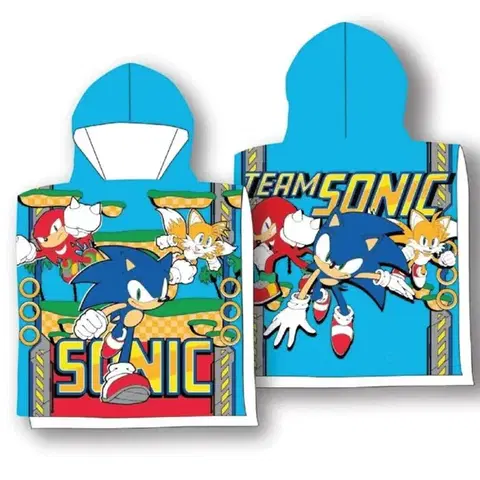 Osušky pre bábätká Detské bavlnené pončo Sonic 55x110cm Faro Tiahome
