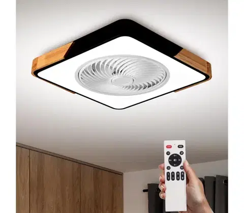 Ventilátory BRILAGI-LED stmievateľné svietidlo s látorom LED/30W/230V 3000-6500K čierna WF-OSD-042-BLK