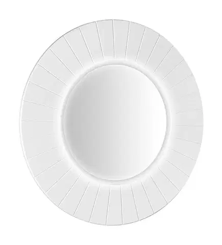 Kúpeľňové zrkadlá SAPHO - LUMIRO STRIP guľaté zrkadlo s LED osvetlením v ráme, priemer 75cm, biela mat LR750-3131S