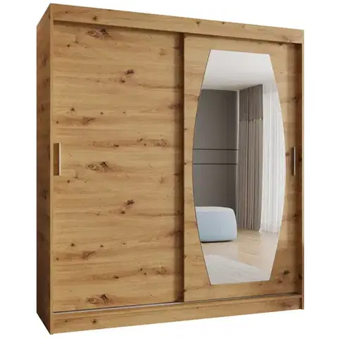 Šatníkové skrine Skriňa Rossa 180 artisan